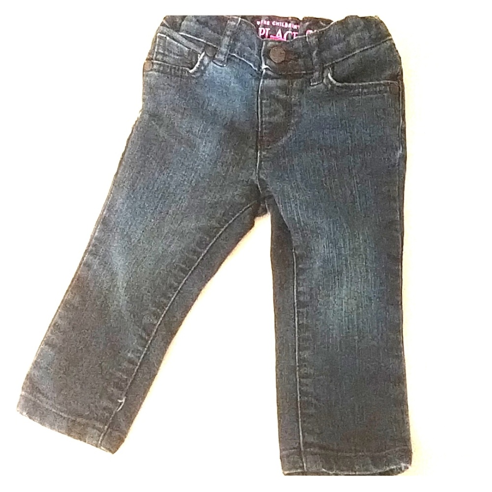 Dark wash skinny jeans